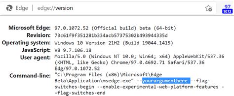 Click <strong>Microsoft Edge</strong> to select it then Advanced option. . Microsoft edge command line arguments